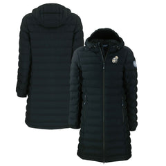 New Orleans Saints Cutter & Buck Women's Throwback Logo Mission Ridge Repreve Eco Insulated Full-Zip Puffer Jacket Black - NFL