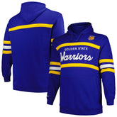 Mitchell & Ness - Golden State Warriors Big & Tall Hardwood Classics Head Coach Pullover Hoodie - Royal