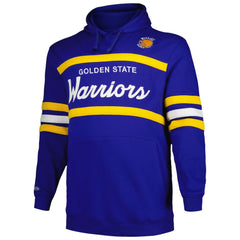 Mitchell & Ness - Golden State Warriors Big & Tall Hardwood Classics Head Coach Pullover Hoodie - Royal