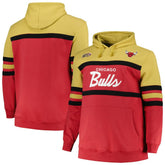 Mitchell & Ness - Chicago Bulls Big & Tall Hardwood Classics Head Coach Pullover Hoodie - Red