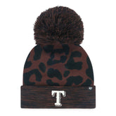 Texas Rangers '47 Women's Rosette Cuffed Knit Hat with Pom Online