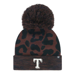 Texas Rangers '47 Women's Rosette Cuffed Knit Hat with Pom Online