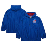 Atlanta Braves Mitchell & Ness Cooperstown Collection Vintage Logo Full-Zip Hoodie Windbreaker Jacket for sale