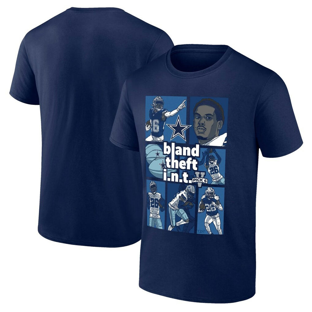 DaRon Bland Dallas Cowboys Pick Six T-Shirt Navy - Fanatics