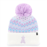 Los Angeles Angels '47 Girls Youth Elsa Cuffed Knit Hat with Pom Near Me
