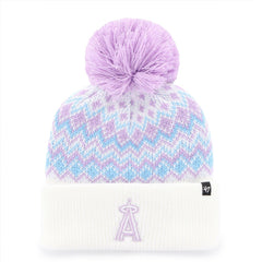 Los Angeles Angels '47 Girls Youth Elsa Cuffed Knit Hat with Pom Near Me