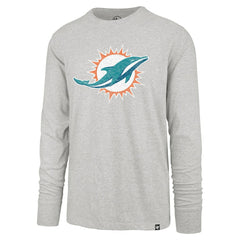 Miami Dolphins '47 Premier Franklin Long Sleeve T-Shirt Gray - 47 brand
