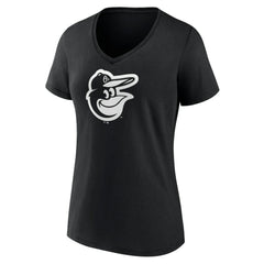 Baltimore Orioles Women's Monochrome Personalized Name & Number V-Neck T-Shirt On Sale