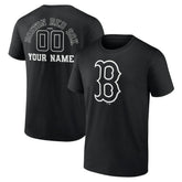 Boston Red Sox Monochrome Personalized Name & Number T-Shirt for sale