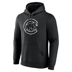 Chicago Cubs Monochrome Personalized Name & Number Pullover Hoodie discount