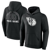 Cleveland Guardians Monochrome Personalized Name & Number Pullover Hoodie On Sale