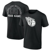 Cleveland Guardians Monochrome Personalized Name & Number T-Shirt Lifestyle