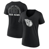 Cleveland Guardians Women's Monochrome Personalized Name & Number V-Neck T-Shirt Online