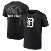 Detroit Tigers Monochrome Personalized Name & Number T-Shirt Online