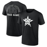 Houston Astros Monochrome Personalized Name & Number T-Shirt Clearance