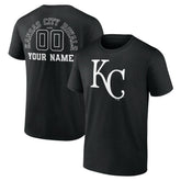 Kansas City Royals Monochrome Personalized Name & Number T-Shirt On Sale
