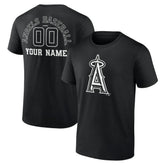 Los Angeles Angels Monochrome Personalized Name & Number T-Shirt Near Me