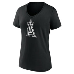 Los Angeles Angels Women's Monochrome Personalized Name & Number V-Neck T-Shirt Sale