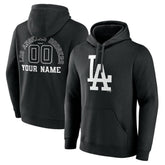 Los Angeles Dodgers Monochrome Personalized Name & Number Pullover Hoodie Sale