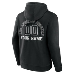 Los Angeles Dodgers Monochrome Personalized Name & Number Pullover Hoodie Sale