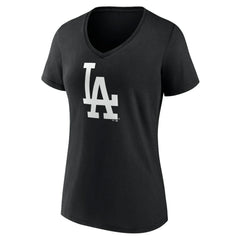 Los Angeles Dodgers Women's Monochrome Personalized Name & Number V-Neck T-Shirt Online