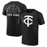 Minnesota Twins Monochrome Personalized Name & Number T-Shirt Online