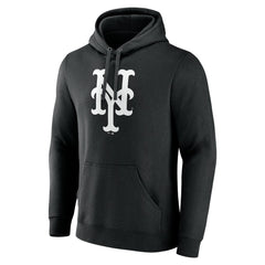 New York Mets Monochrome Personalized Name & Number Pullover Hoodie Clearance