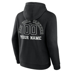 New York Yankees Monochrome Personalized Name & Number Pullover Hoodie discount