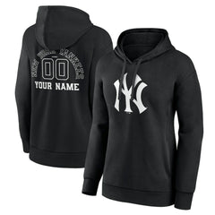 New York Yankees Women's Monochrome Personalized Name & Number Pullover Hoodie for sale