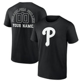 Philadelphia Phillies Monochrome Personalized Name & Number T-Shirt Sale