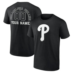 Philadelphia Phillies Monochrome Personalized Name & Number T-Shirt Sale