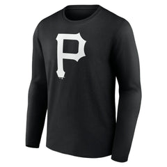 Pittsburgh Pirates Monochrome Personalized Name & Number Long Sleeve T-Shirt Online