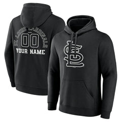 St. Louis Cardinals Monochrome Personalized Name & Number Pullover Hoodie discount