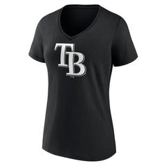 Tampa Bay Rays Women's Monochrome Personalized Name & Number V-Neck T-Shirt for sale