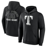 Texas Rangers Monochrome Personalized Name & Number Pullover Hoodie Sale