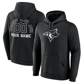 Toronto Blue Jays Monochrome Personalized Name & Number Pullover Hoodie for sale