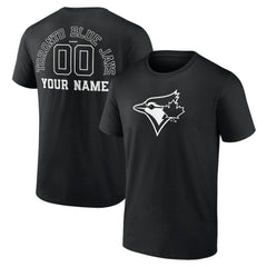 Toronto Blue Jays Monochrome Personalized Name & Number T-Shirt Sale