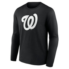 Washington Nationals Monochrome Personalized Name & Number Long Sleeve T-Shirt for sale