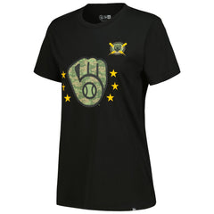 Milwaukee Brewers New Era Women's Armed Forces Day T-Shirt Near Me