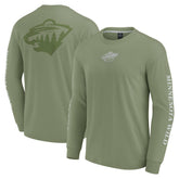 Minnesota Wild - Fanatics Elements Strive Long Sleeve T-Shirt Olive