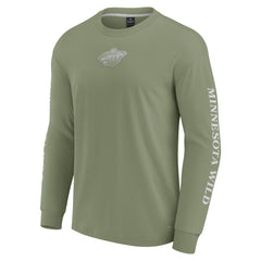 Minnesota Wild - Fanatics Elements Strive Long Sleeve T-Shirt Olive