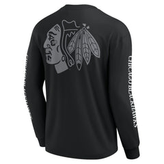 Chicago Blackhawks Fanatics Elements Strive Long Sleeve T-Shirt Black