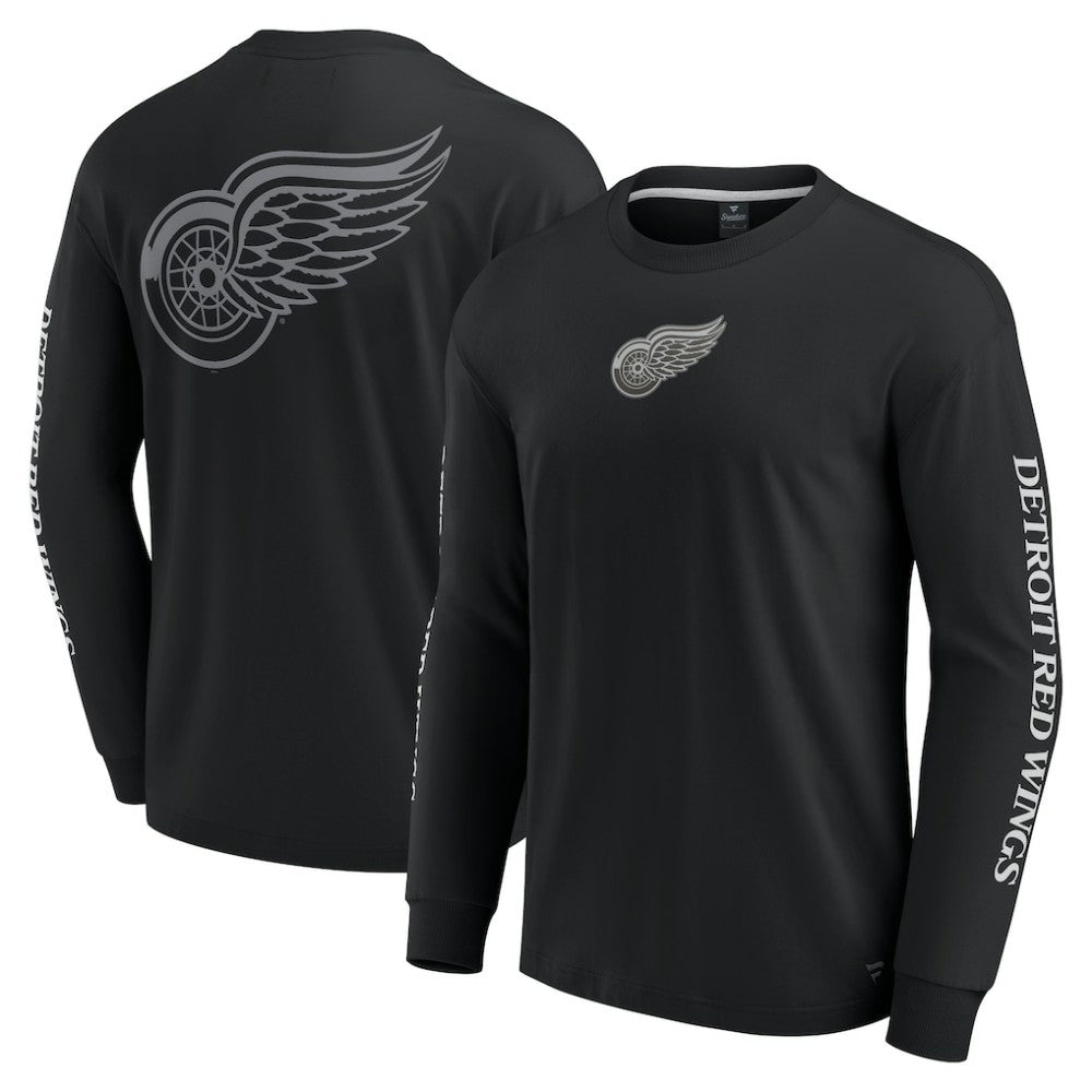 Detroit Red Wings - Fanatics Elements Strive Long Sleeve T-Shirt Black