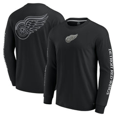 Detroit Red Wings - Fanatics Elements Strive Long Sleeve T-Shirt Black