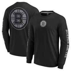 Boston Bruins Fanatics Elements Strive Long Sleeve T-Shirt Black