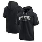 Detroit Red Wings - Fanatics Elements Ready Short Sleeve Pullover Hoodie Black