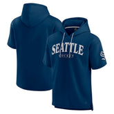 Seattle Kraken Fanatics Elements Ready Short Sleeve Pullover Hoodie Deep Sea Blue