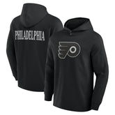 Philadelphia Flyers - Fanatics Elements Blaze Tri-Blend Long Sleeve Hoodie T-Shirt Black