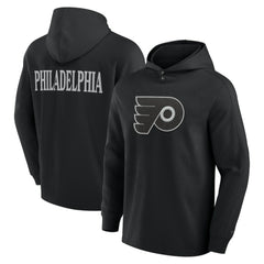 Philadelphia Flyers - Fanatics Elements Blaze Tri-Blend Long Sleeve Hoodie T-Shirt Black