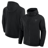 Pittsburgh Penguins Fanatics Elements Tonal Primary Tri-Blend Full-Zip Hoodie Black